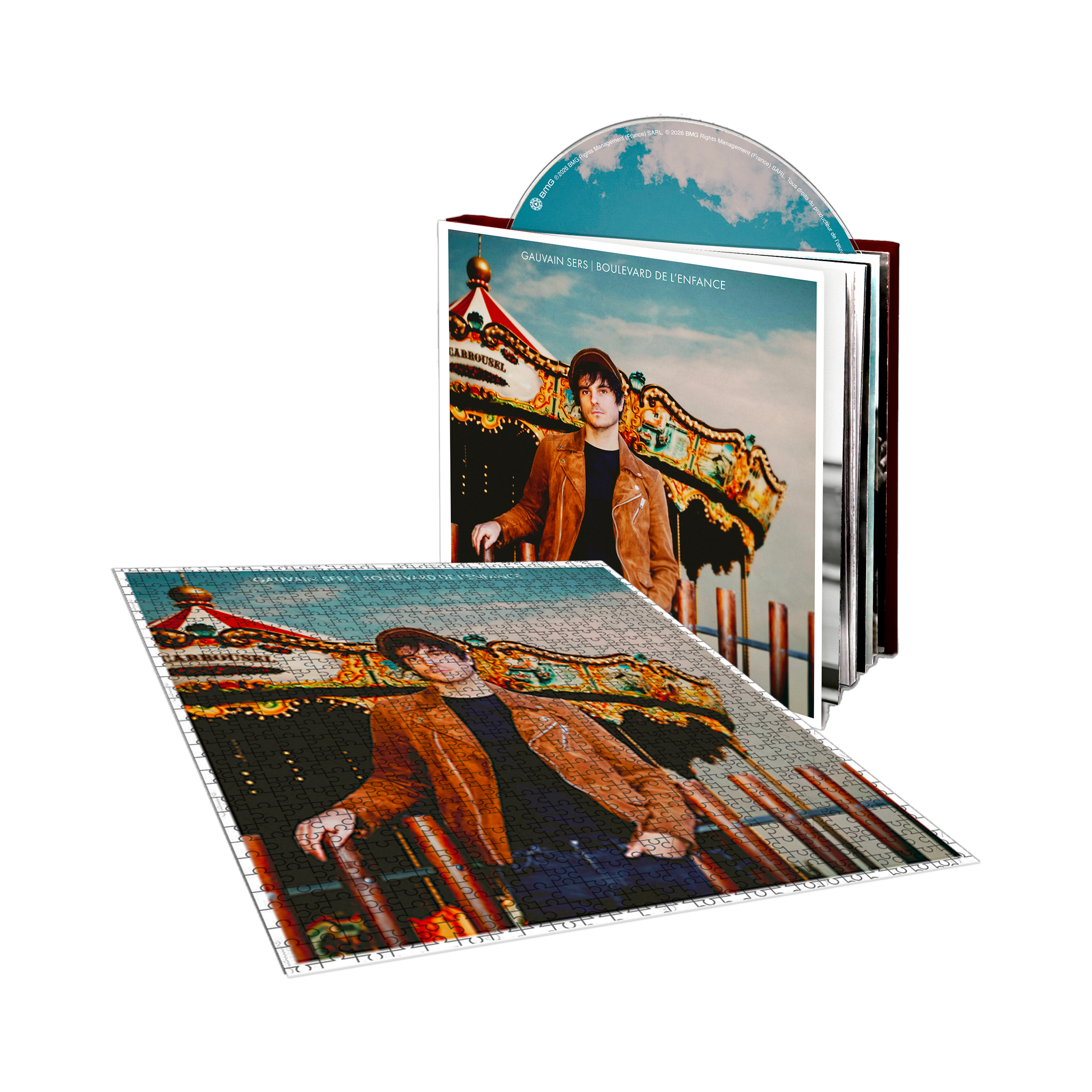 CD livre + Puzzle "Boulevard de l'enfance" + Dédicace